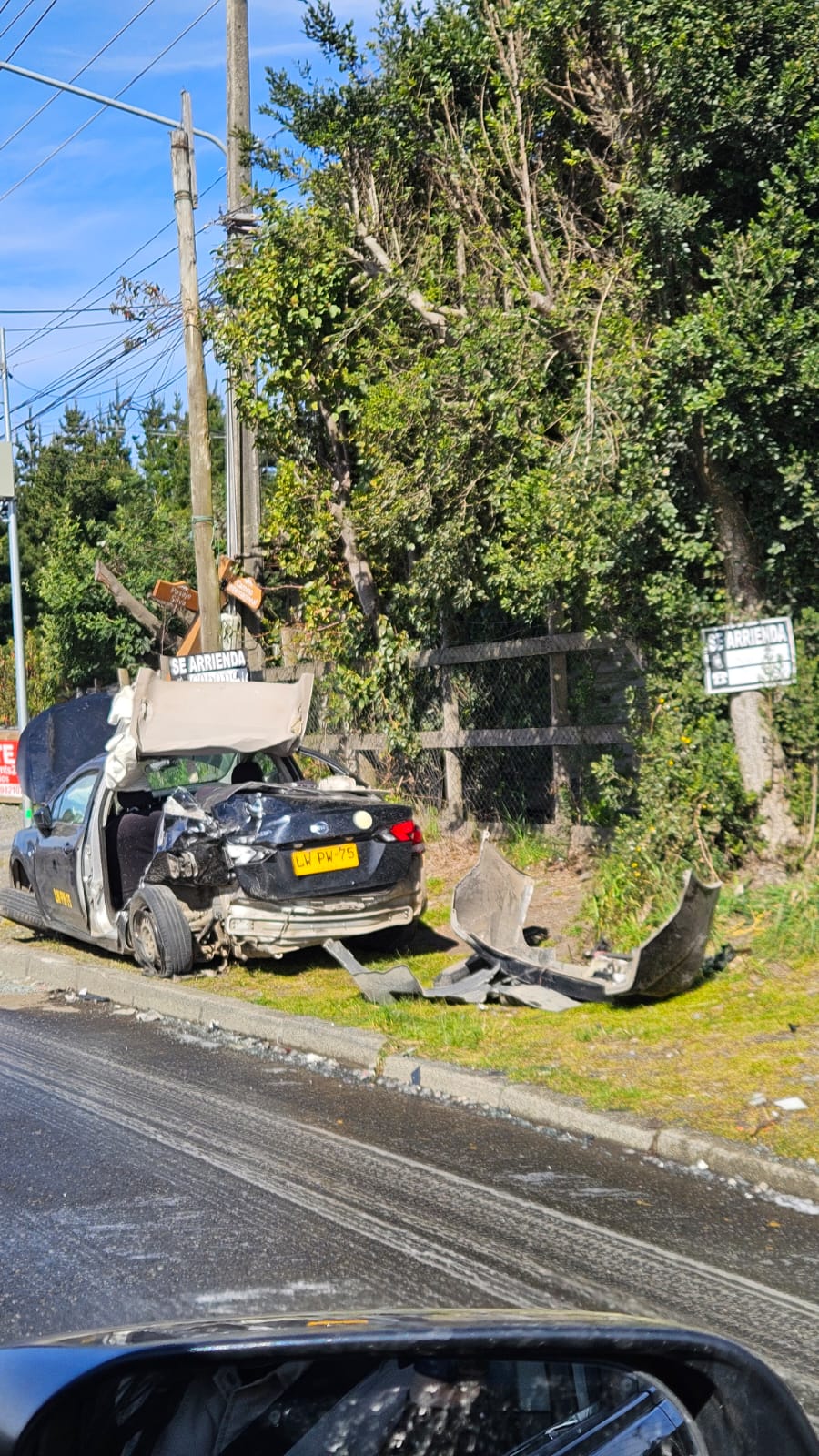 DOS HERIDOS TRAS VIOLENTO ACCIDENTE EN CAMINO INTERNACIONAL DE PUCÓN
